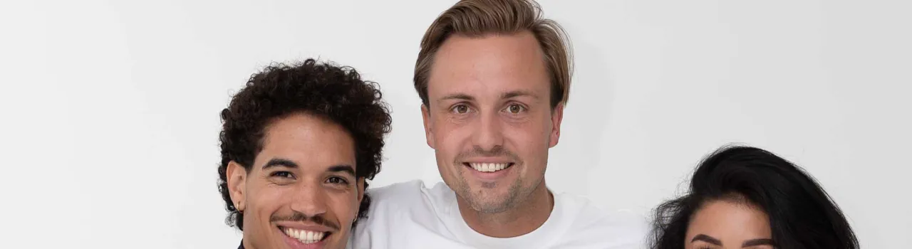 Ondernemer Menno Streefland met zijn collega's.